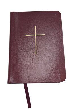 The Book Of Common Prayer Burgundy Leather Hardcover Episcopal Church 1979 Editi